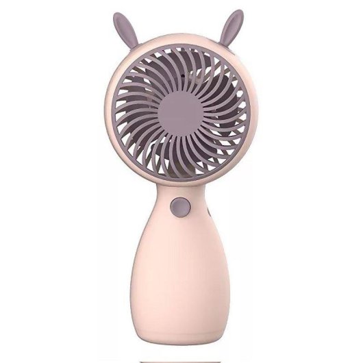Mini Ventilador de Mano Dam Electronics Rosa 5W USB Recargable Compacto Portátil