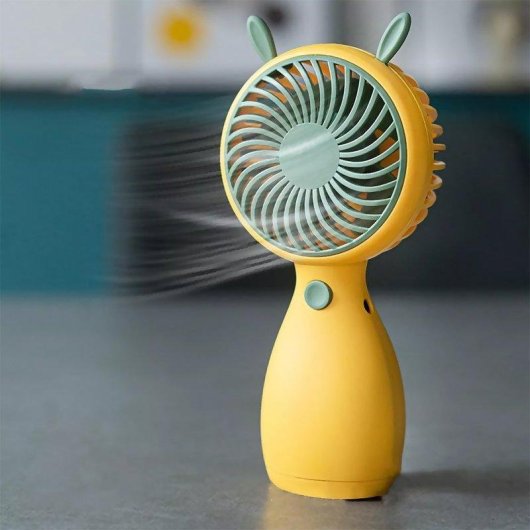 Mini Ventilador de Mano Dam Electronics Rosa 5W USB Recargable Compacto Portátil
