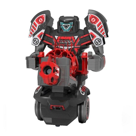 Robot de acción Silverlit Rapidfire 2 en 1 teledirigido con bláster y dardos de espuma