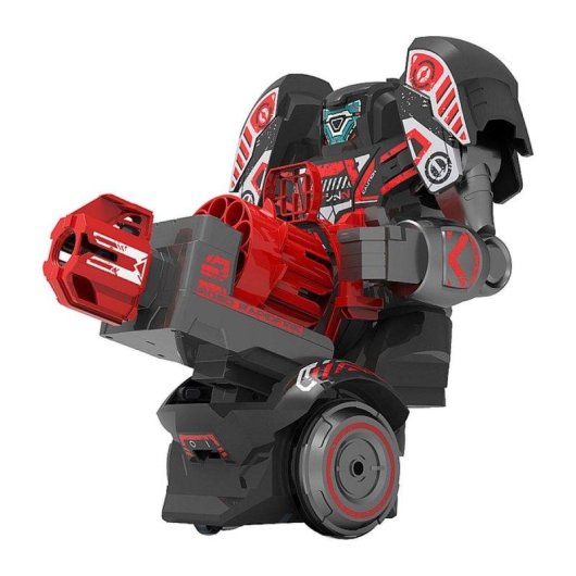Robot de acción Silverlit Rapidfire 2 en 1 teledirigido con bláster y dardos de espuma