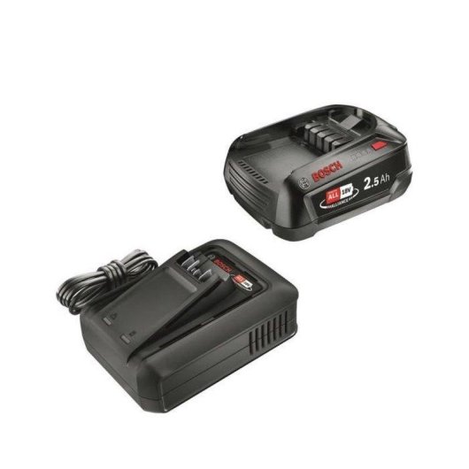 Pack Bateria Bosch 18V 2,5Ah Li-ion e Carregador AL 18V-44