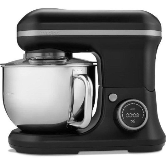 Robot Pâtissier Medion MD18420 1200W 5L 8 Vitesses + Pulse Écran Tactile Noir