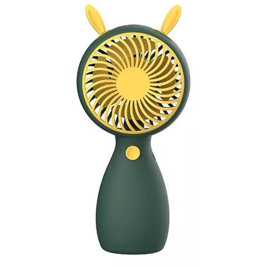 Mini Ventilador de Mano Dam Electronics Verde 5W USB Recargable Portátil Compacto