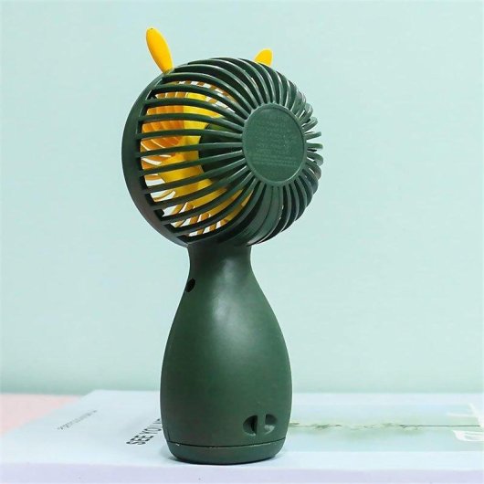 Mini Ventilador de Mano Dam Electronics Verde 5W USB Recargable Portátil Compacto