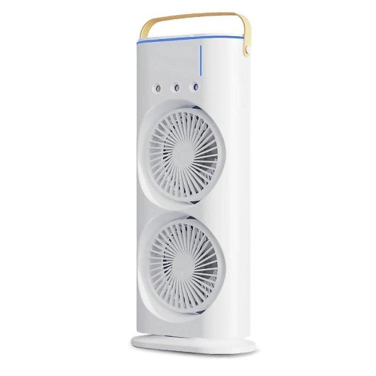 Coluna de Ar Dam Electronics Cabeça Dupla 5W 3 Velocidades Nebulizador RGB Comando