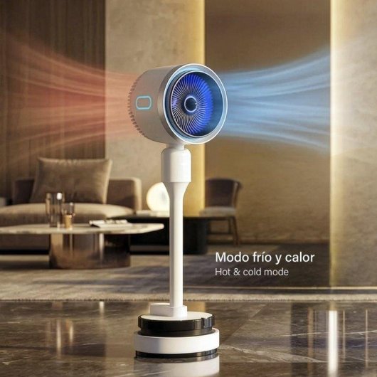 Säulenklimagerät Dam Electronics HF-418 1800W 3L Heizen Kühlen Fernbedienung UV