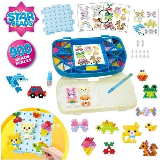 Kit de manualidades Aquabeads Starter Case Azul 900 perlas