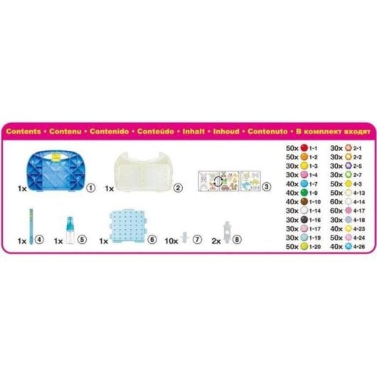 Kit de manualidades Aquabeads Starter Case Azul 900 perlas