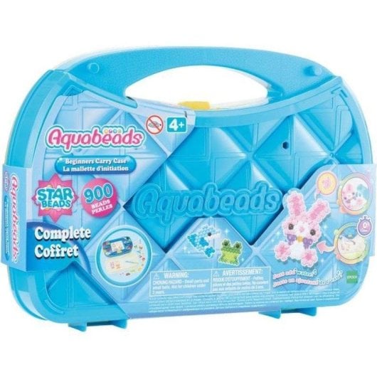 Kit de manualidades Aquabeads Starter Case Azul 900 perlas