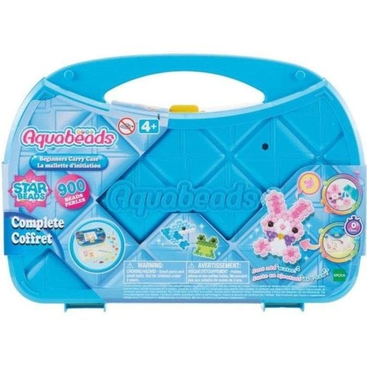 Kit de manualidades Aquabeads Starter Case Azul 900 perlas