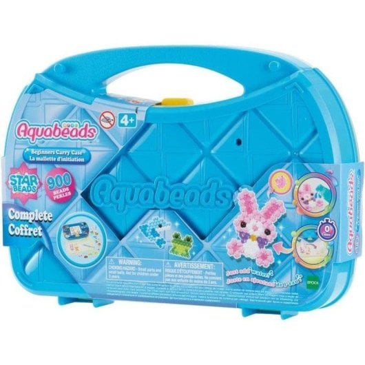 Kit de manualidades Aquabeads Starter Case Azul 900 perlas