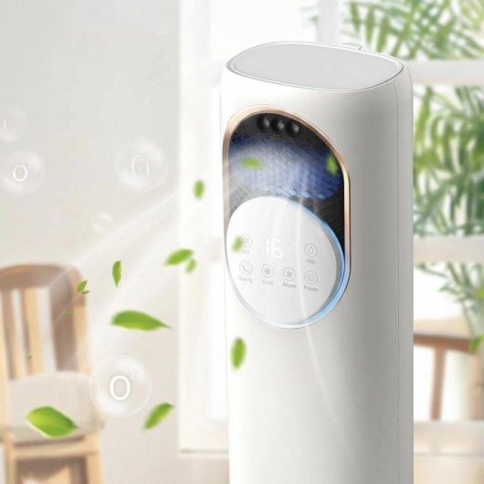 Säulenventilator Ohne Flügel Dam Electronics Q9 1800W Heizen Kühlen 1,2L Tank Fernbedienung