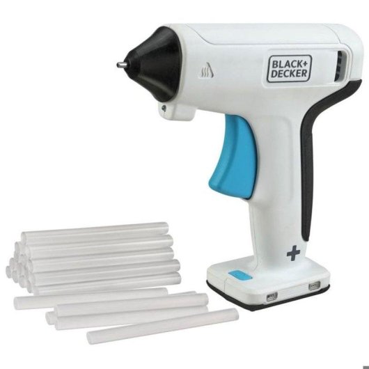 Heißklebepistole Black+Decker BCGL115-XJ 3,6V kabellos LED USB-Ladung