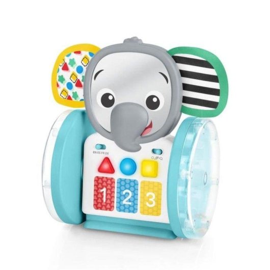 Juguete interactivo Baby Einstein Earl Elefante 2 en 1 música y aprendizaje 4 idiomas