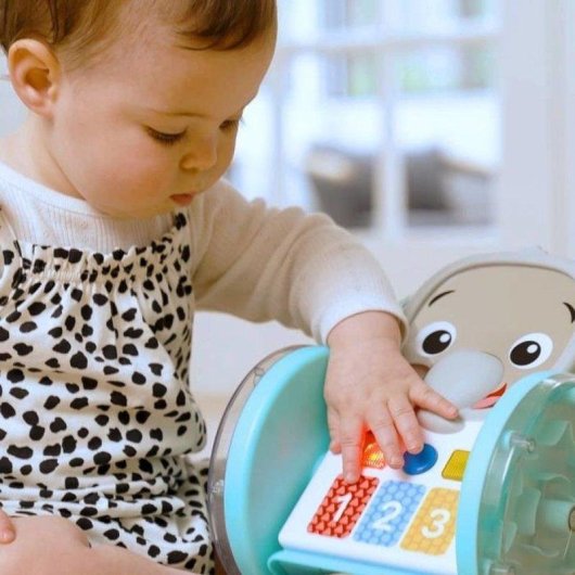 Juguete interactivo Baby Einstein Earl Elefante 2 en 1 música y aprendizaje 4 idiomas