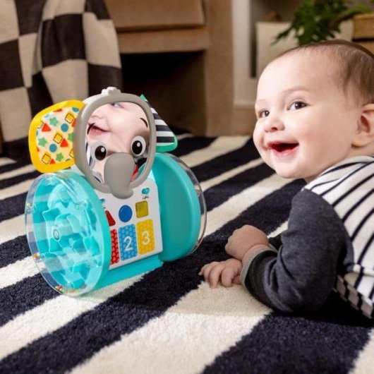 Juguete interactivo Baby Einstein Earl Elefante 2 en 1 música y aprendizaje 4 idiomas