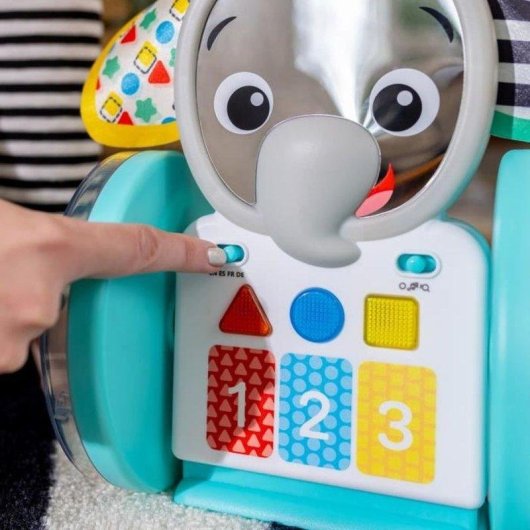 Juguete interactivo Baby Einstein Earl Elefante 2 en 1 música y aprendizaje 4 idiomas