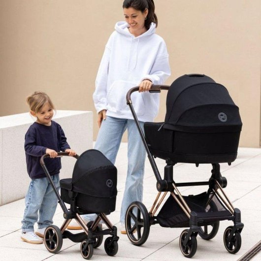 Carrinho de Bonecas 3-em-1 Corolle Cybex Priam Cinzento para Bonecas 36-42 cm
