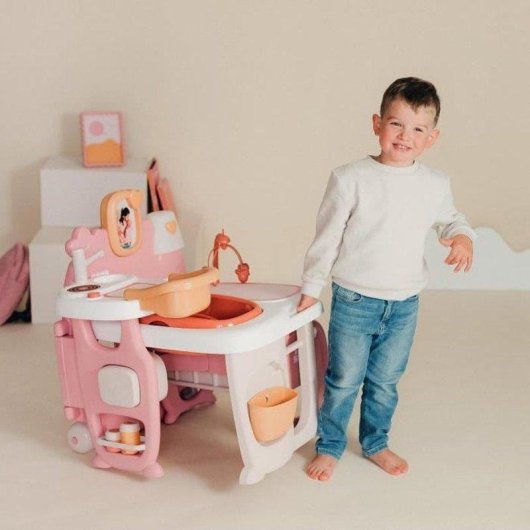 Casa de bonecas dobrável Smoby Grande Maison des Bébés 19 acessórios