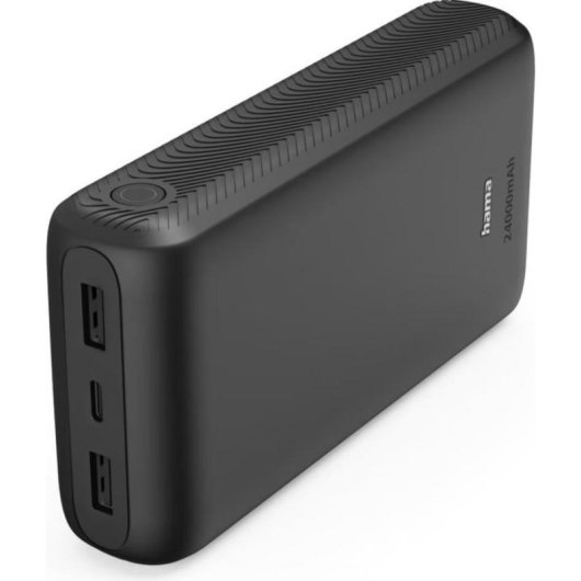 Bateria Externa Hama 24000 mAh Carga Rápida USB-C Antracite