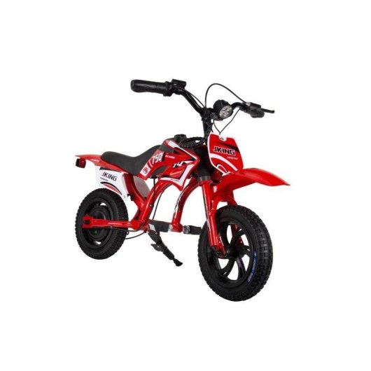 Moto elettrica per bambini JKING C6 200W 25.2V 12" Freni a disco doppi Rossa
