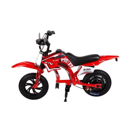 Moto elettrica per bambini JKING C6 200W 25.2V 12" Freni a disco doppi Rossa
