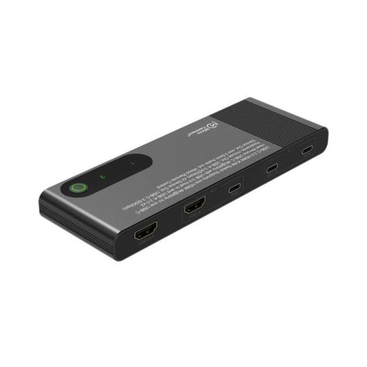 MicroConnect Interrupteur KVM HDMI & USB-C 2 Ports 4K Ultra HD
