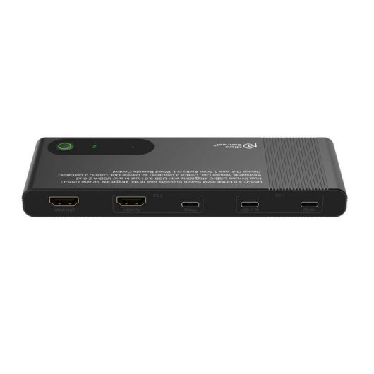 MicroConnect Interrupteur KVM HDMI & USB-C 2 Ports 4K Ultra HD