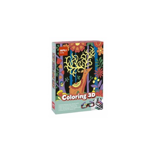 Set de colorear infantil 3D APLI Kids Coloring 3D Multicolor 5 años