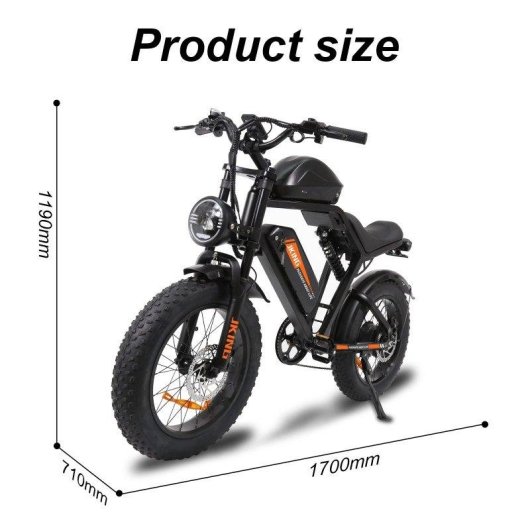 Bicicleta eléctrica JKING Fxh-002 Pro 1000W 48V Dual 20"x4,0"