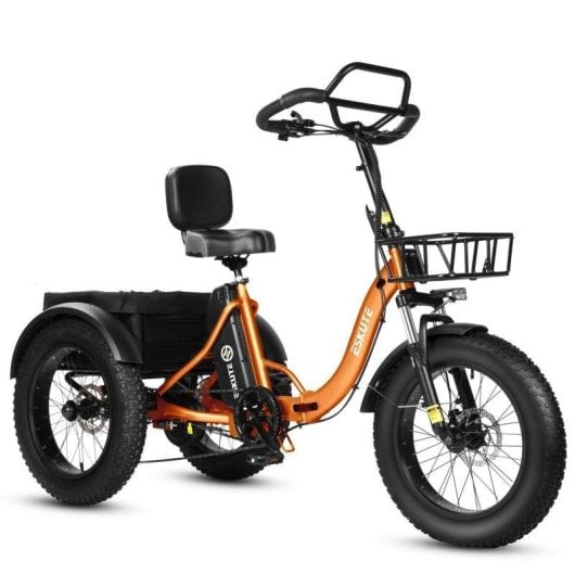 Bicicleta Eléctrica Plegable ESKUTE T302 Pro 250W 48V Naranja