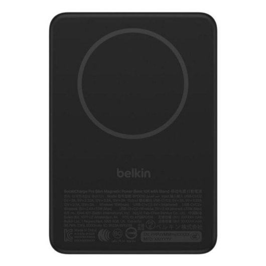 Batterie externe Belkin BPD016HQBK 5000 mAh MagSafe Qi2 20 W noire