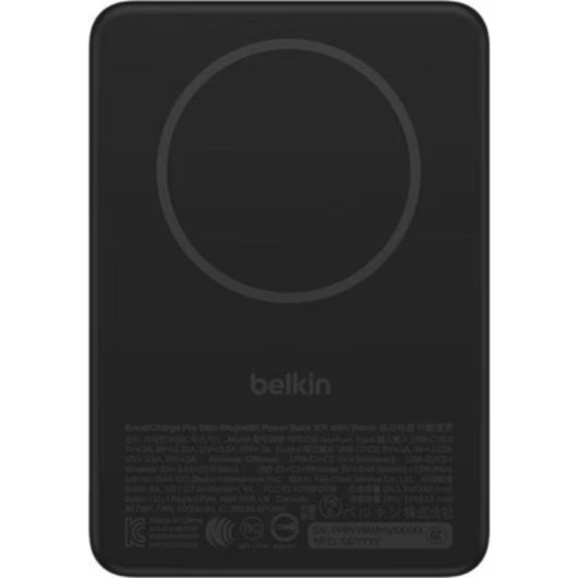Batterie externe Belkin BPD016HQBK 5000 mAh MagSafe Qi2 20 W noire