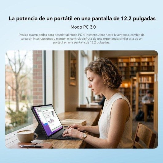 Tablet Blackview Mega 5 4G 12,2" 8GB 256GB Gris con Teclado y Stylus Pen