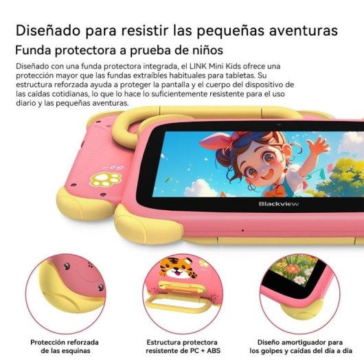 Tablet Blackview Link Mini Kids WiFi 7" 3GB 32GB Azul Stylus Pen
