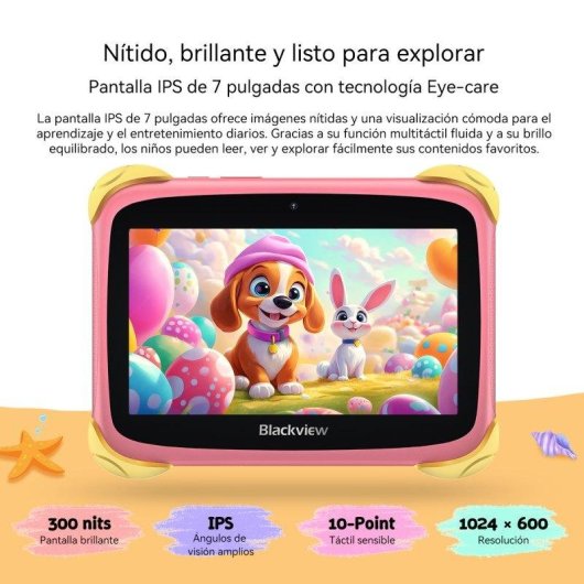 Tablet Blackview Link Mini Kids WiFi 7" 3GB 32GB Azul Stylus Pen