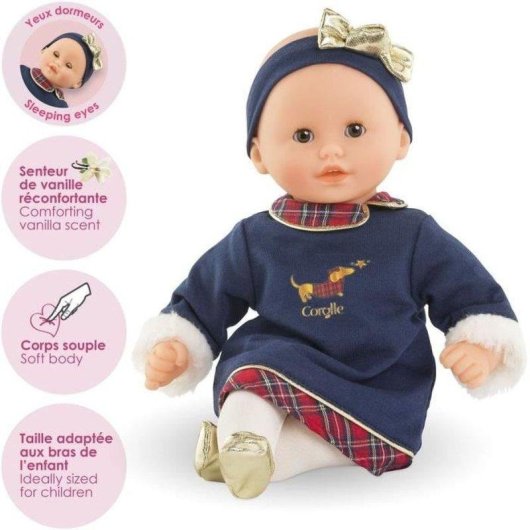 Boneca bebé Corolle Mon Premier Poupon Margaux 30 cm Olhos que dormem Aroma baunilha