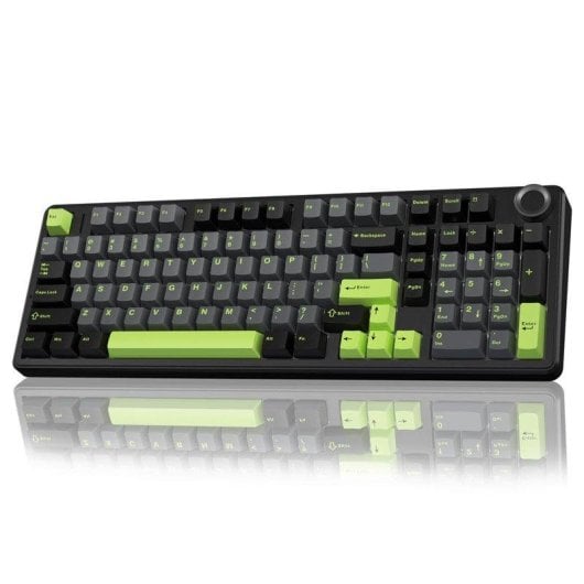 Teclado Aula F99 Pro mecánico inalámbrico tri-mode hot-swappable RGB