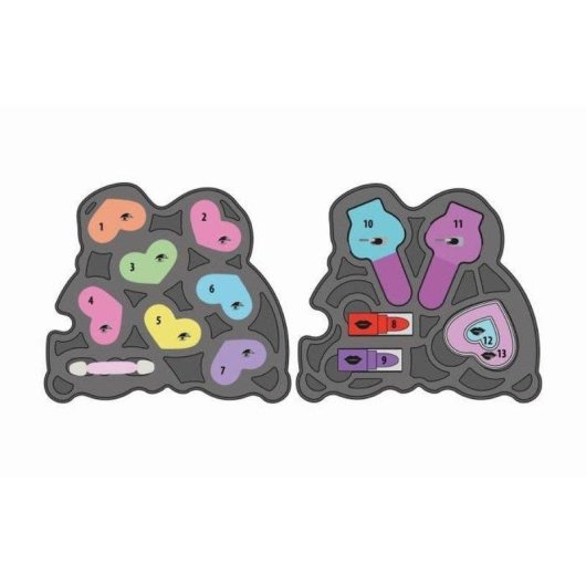 Kit de Maquillagem Infantil Arco-Íris Clementoni Crazy Chic