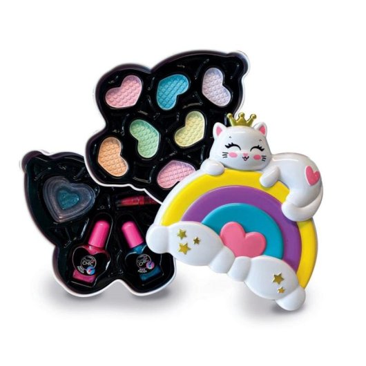 Kit de Maquillagem Infantil Arco-Íris Clementoni Crazy Chic