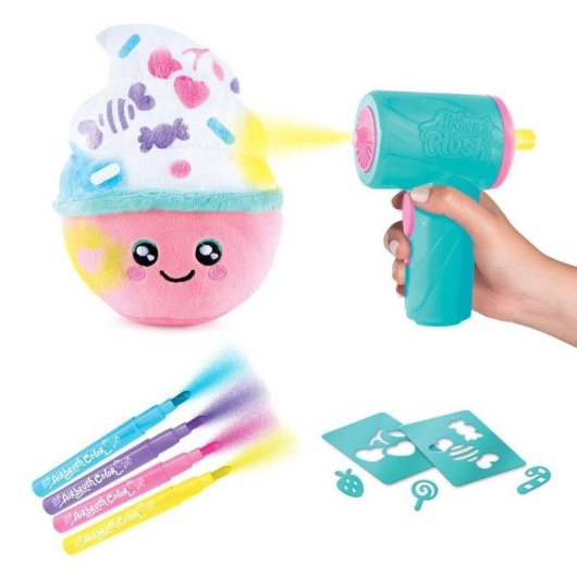 Kit de Decoración Squishy Canal Toys Food'tastic con Airbrush Eléctrico