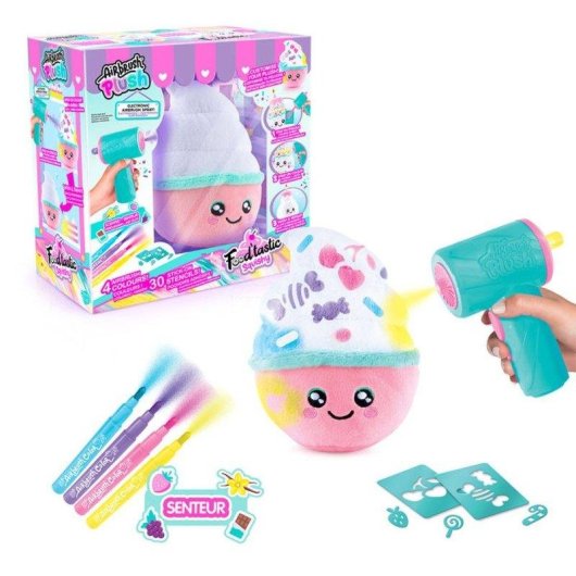 Kit de Decoración Squishy Canal Toys Food'tastic con Airbrush Eléctrico