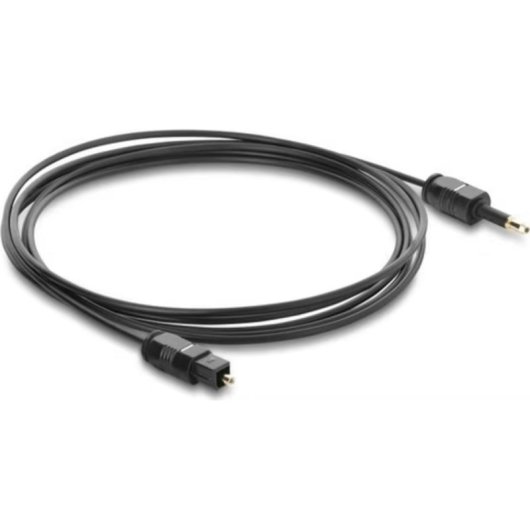 Cable Toslink Delock Digital 2 metros Negro