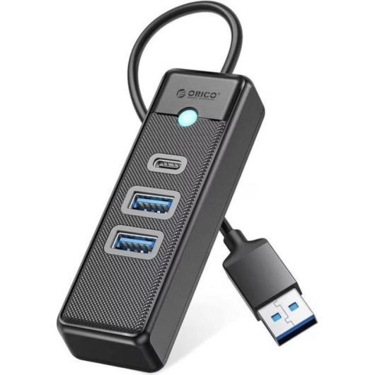 Hub Orico 3 portas 5 Gbit/s PWC2U-U3 USB-A USB-C preto