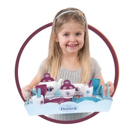 Carrinho de Brincar Smoby Desserte XL Frozen II com Bandeja Removível