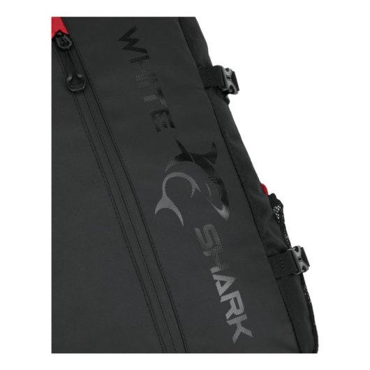 Rucksack White Shark TROOPER 16" Schwarz/Rot Polyester