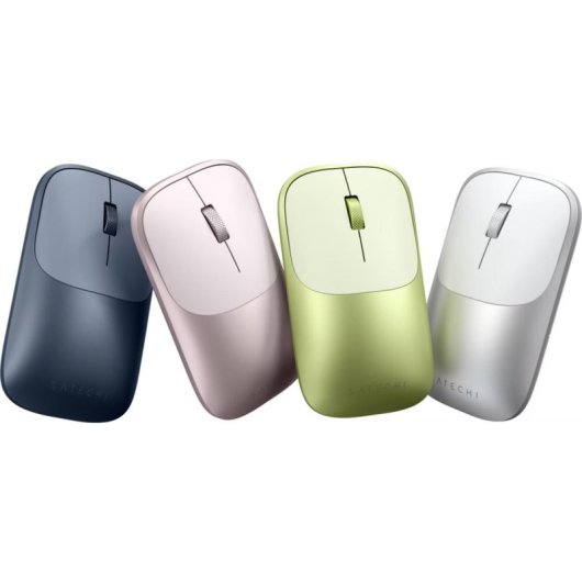 Ratón Satechi Slim EX Bluetooth 5.3 1200 DPI Rosa Blush Multisync
