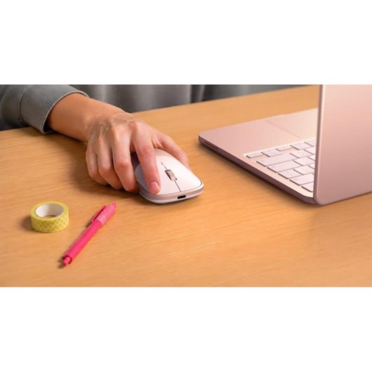 Ratón Satechi Slim EX Bluetooth 5.3 1200 DPI Rosa Blush Multisync