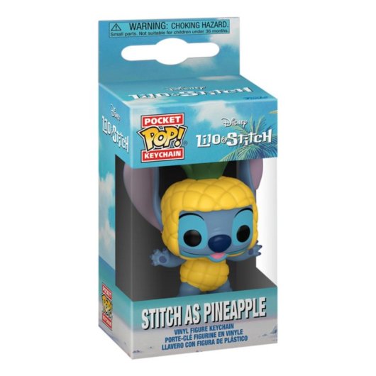 Portachiavi Funko POP Stitch Ananas - Vinile Multicolore Lilo & Stitch