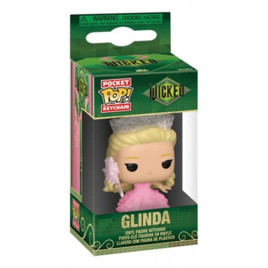 Porta-chaves Funko Pop! Glinda Wicked Multicor Vinil 102 mm